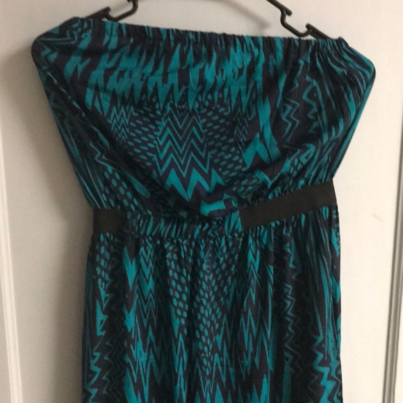 Xhiliration Sapphire Blue Tube Jumpsuit S - Picture 5 of 5